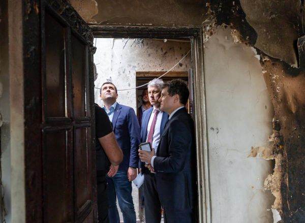 Vizită la locul prăbuşirii dronei ruseşti la Galaţi